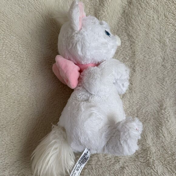 Disney Parks Babies Marie Plush 10" White Kitten No Blanket Stuffed Animal - Picture 4 of 6